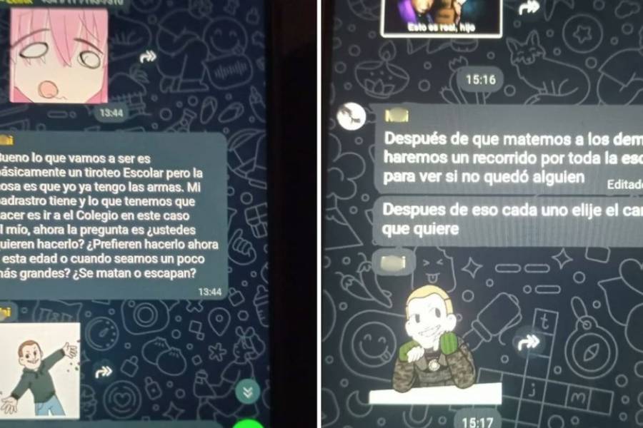 Temor en Maschwitz: alumnos de una escuela planificaron una masacre por WhatsApp
