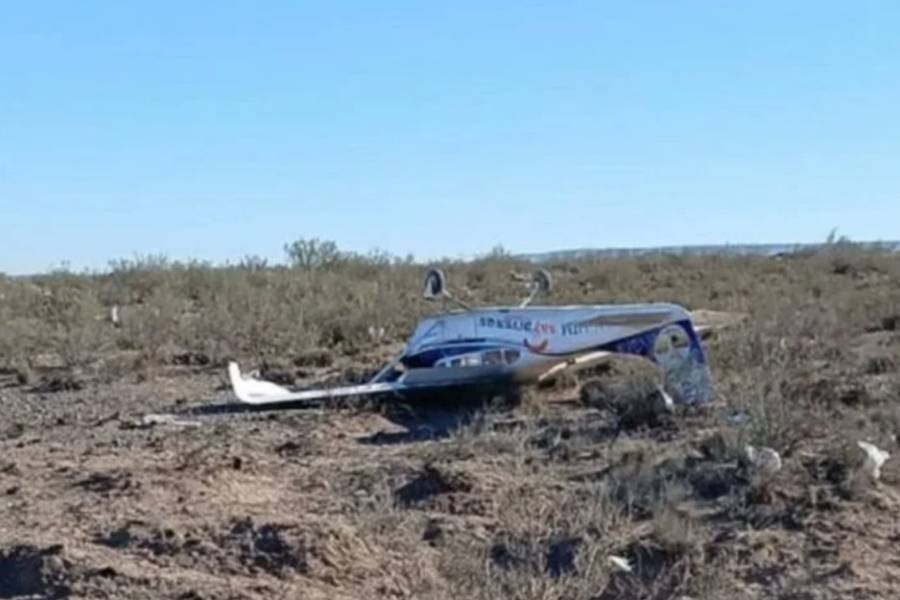 Tragedia en Río Negro: cayó una avioneta y murió uno de los tripulantes