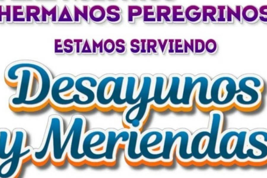 Festividades de la Virgen: Brindan desayuno y merienda a peregrinos
