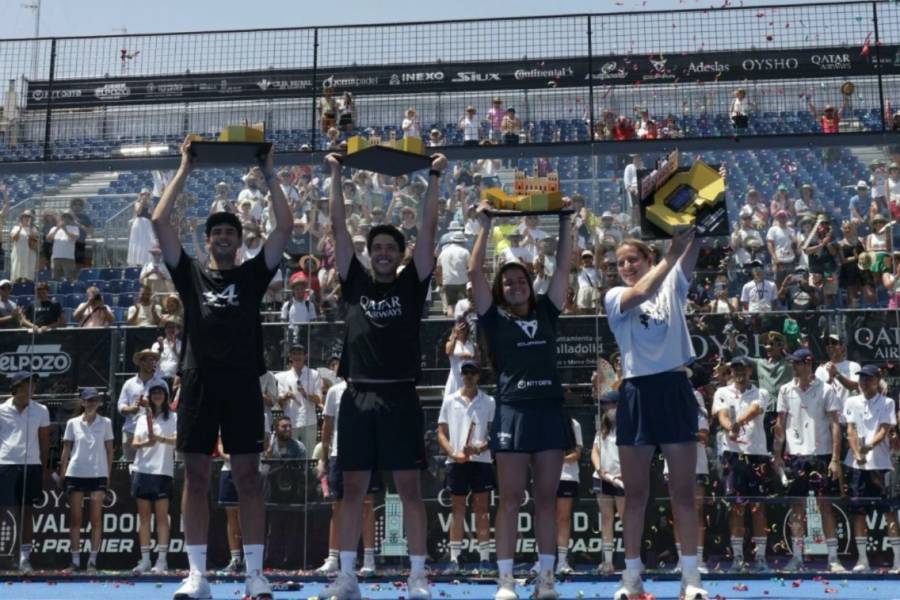 “pollito” Tapia  junto a Coello lograron su quinto trofeo del año