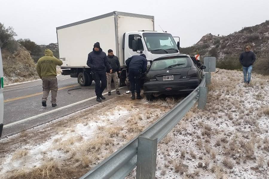 Cierran Ruta Nº60 por choque de camiones y un automóvil
