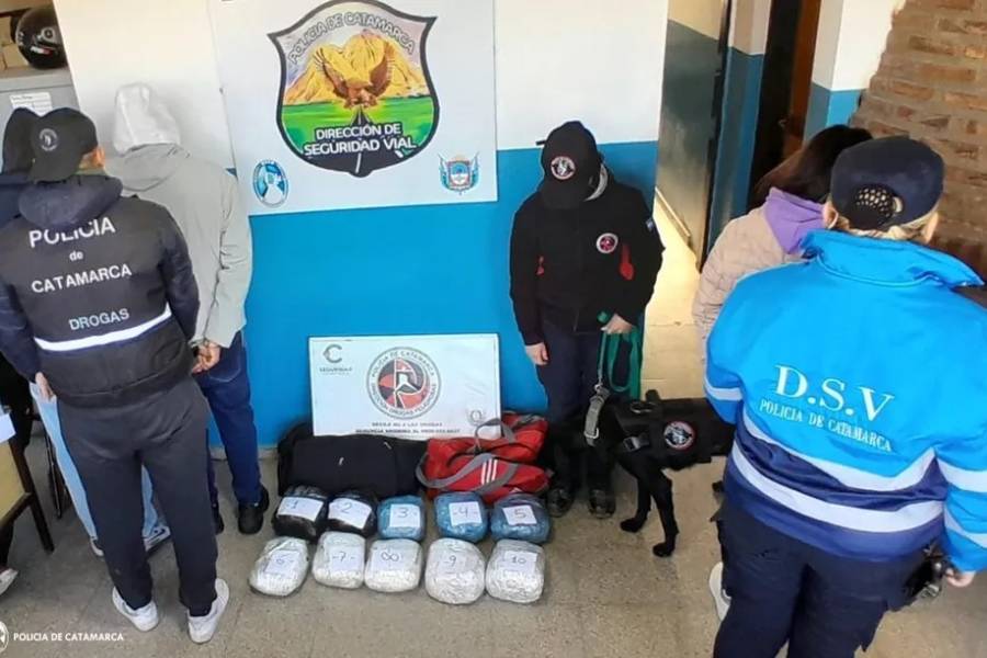 Intentaban ingresar a Catamarca con marihuana 