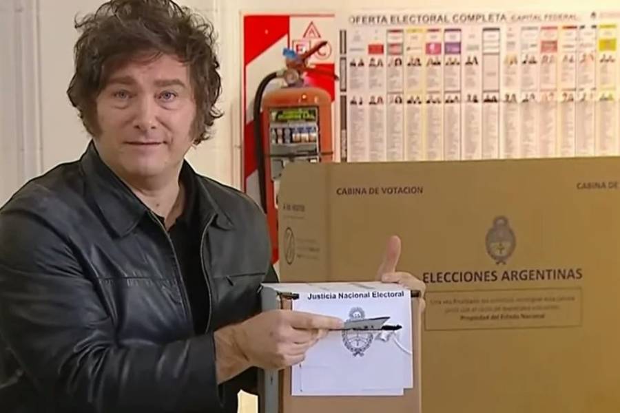 Javier Milei votó en la UTN