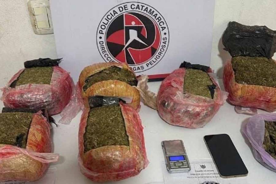 Cayó un joven con más de 7 kilos de marihuana, dinero en efectivo y un iPhone de alta gama