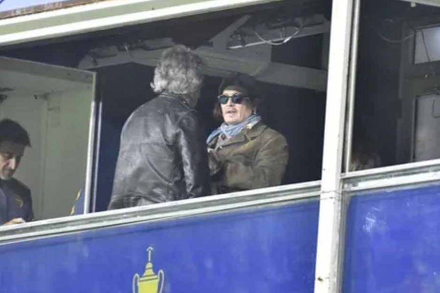 Inesperada visita: Johnny Depp disfrutó del Boca de Úbeda en la Bombonera