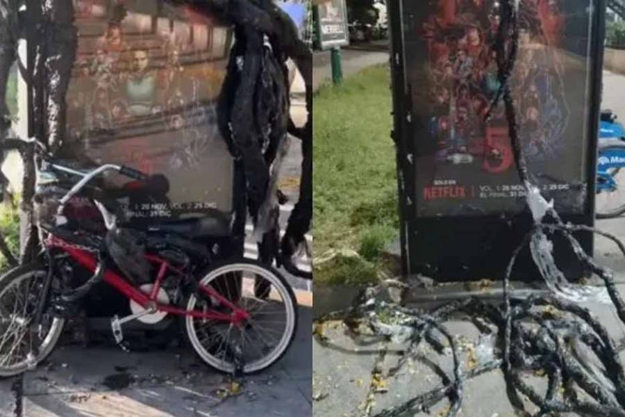 Se robaron la bicicleta que Netflix usó para promocionar 