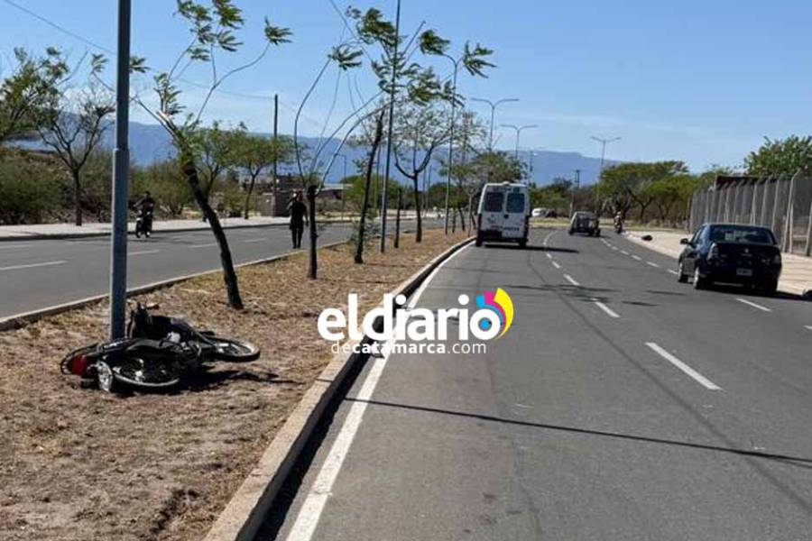 Dos motociclistas heridos en inmediaciones al Predio Ferial
