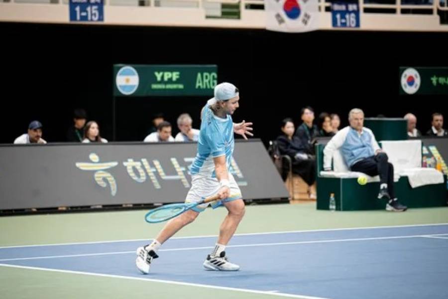 Copa Davis: Argentina perdió la serie 3-2 ante Corea del Sur y deberá jugar el repechaje para no descender