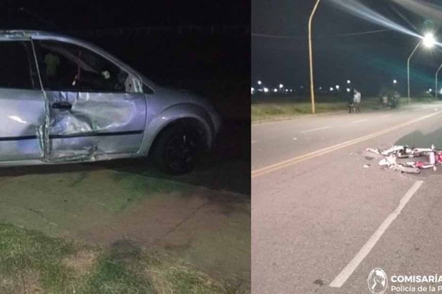 Motociclista muere tras chocar violentamente contra un auto