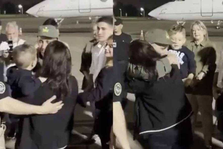 Esperado abrazo: Nahuel Gallo volvió al país tras más de un año detenido en Venezuela