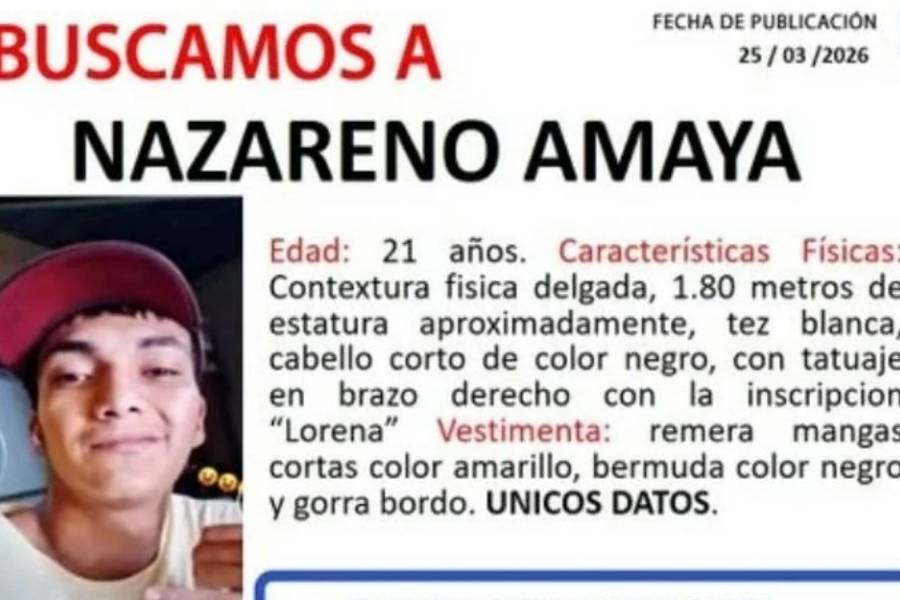 Buscan Intensamente a Nazareno Amaya, desaparecido en la Capital