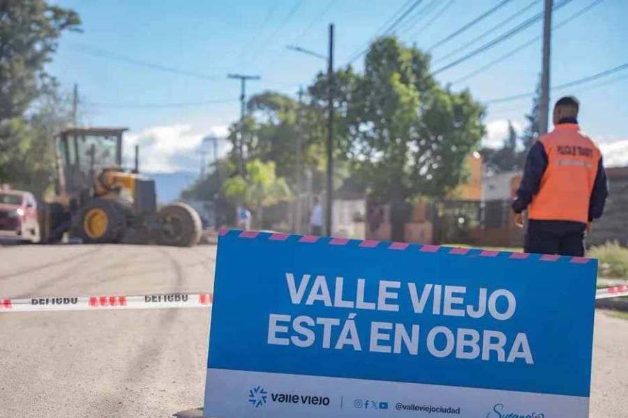 Valle Viejo: Municipio lleva a cabo mejoras en Av Enrique Ocampo 