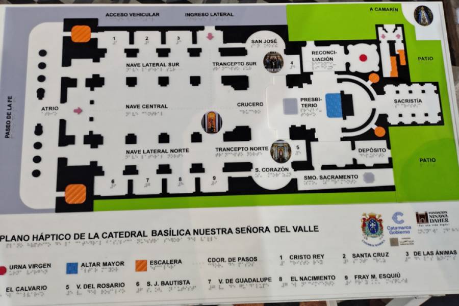 Buena acción: Donan un plano háptico en honor a la Virgen del Valle