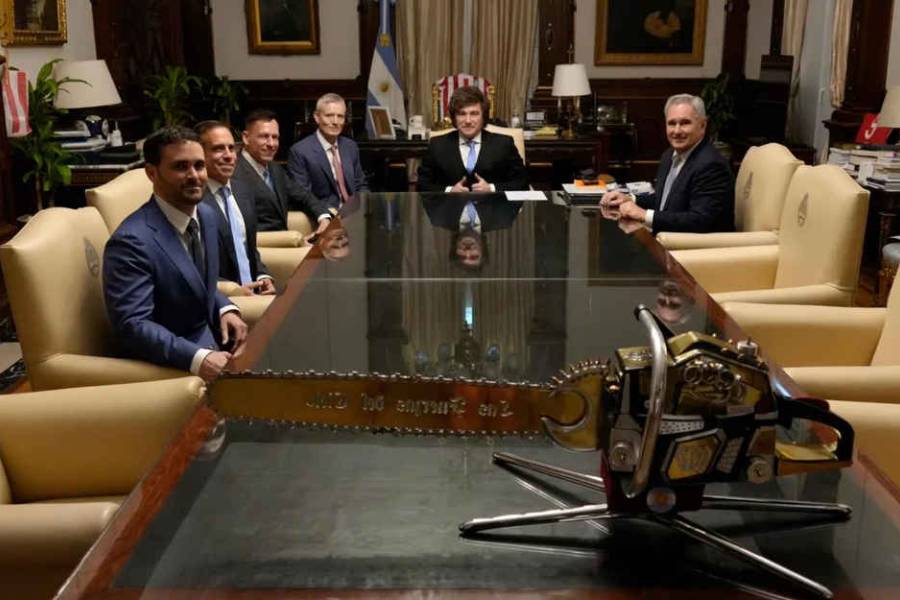 Javier Milei recibió en Casa Rosada el empresario Peter Thiel