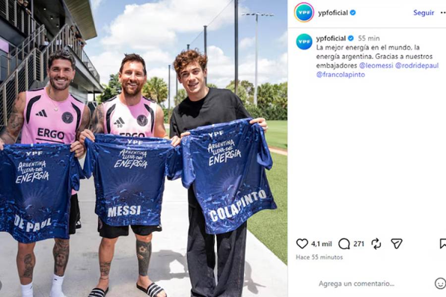 Franco Colapinto cumplió su sueño y conoció a Lionel Messi en Miami antes del Gran Premio de Fórmula 1
