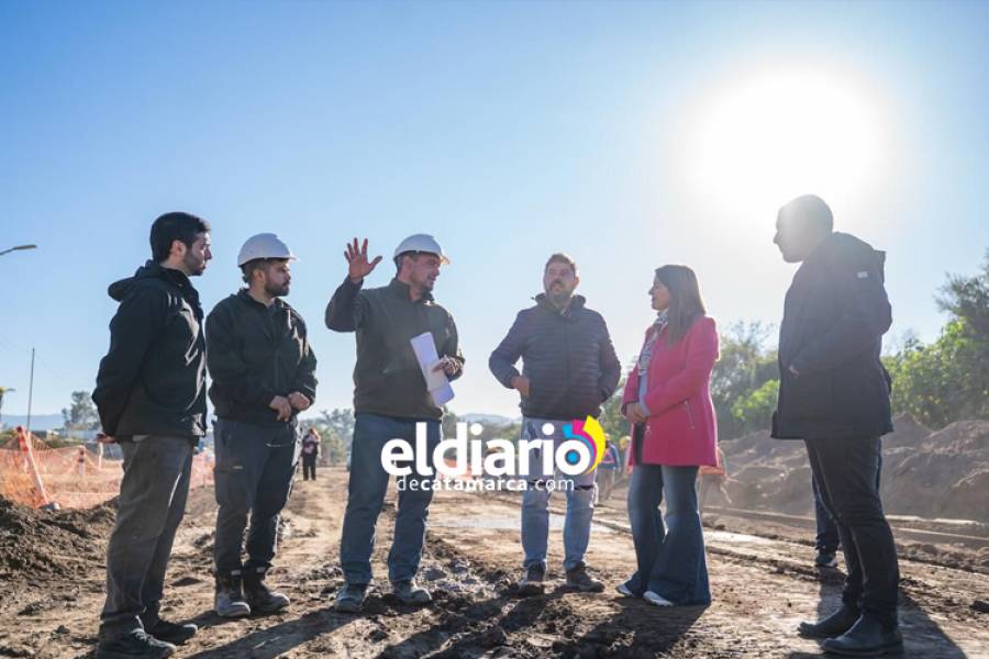 Avanza la obra de urbanización en el barrio 140 Viviendas 