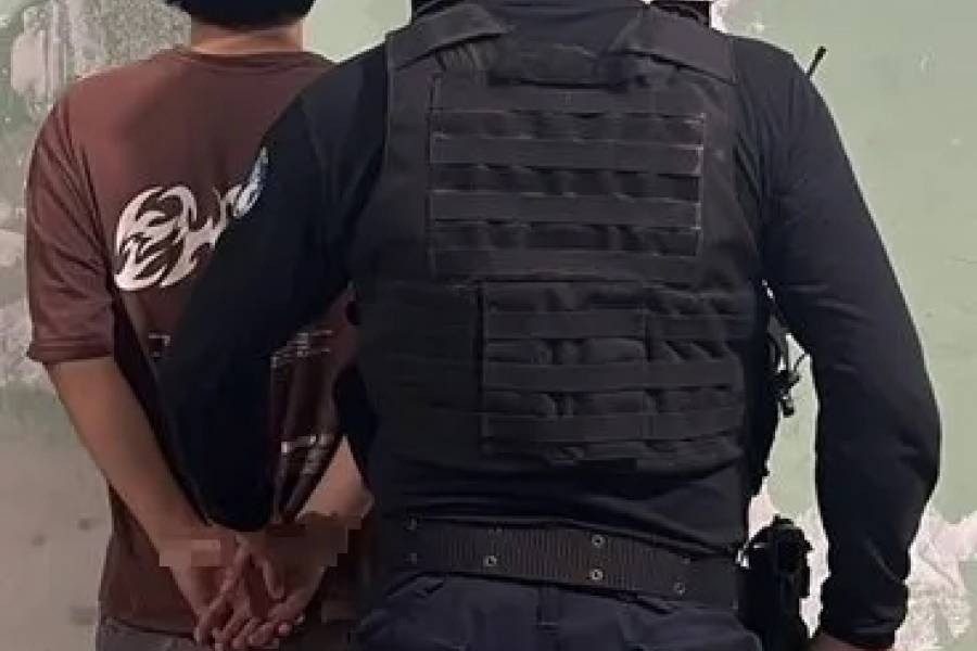 Custodia del  gobernador aprehenden a caco en plena acción 