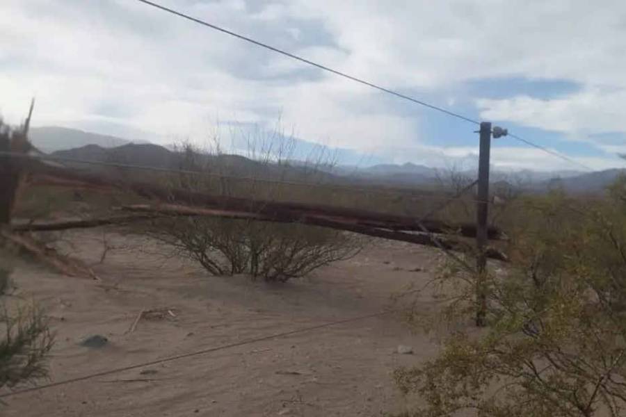 El Zonda azotó el norte de Fiambalá