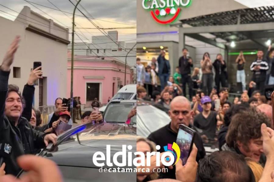 El presidente Milei llegó por primera vez a Catamarca